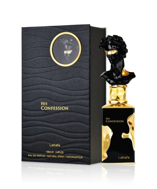 His Confession – Lattafa | Perfume árabe masculino con lavanda, vainilla e incienso