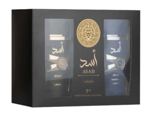 Pack Asad Anniversary Edition – Lattafa | Dúo de perfumes árabes masculinos con tabaco, coco e incienso