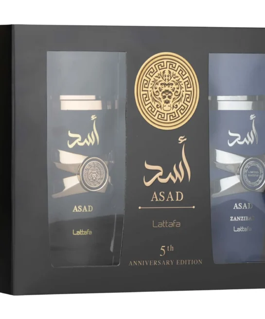 Pack Asad Anniversary Edition – Lattafa | Dúo de perfumes árabes masculinos con tabaco, coco e incienso