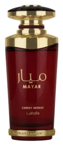 Mayar Cherry Intense – Lattafa | Perfume árabe femenino con fresa, cereza y vainilla