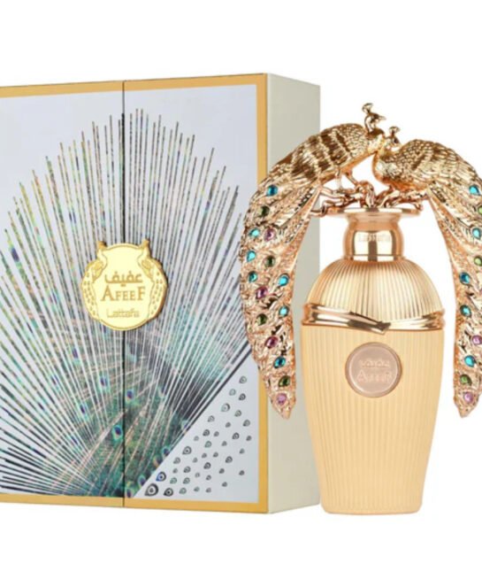 Afeef – Lattafa | Perfume árabe unisex con flores blancas, ámbar y melocotón