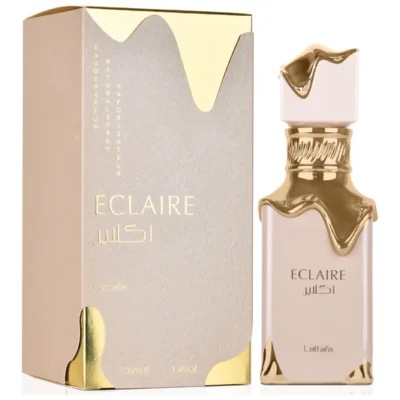 Eclaire – Lattafa | Perfume árabe femenino con caramelo, flores blancas y vainilla - Imagen 2