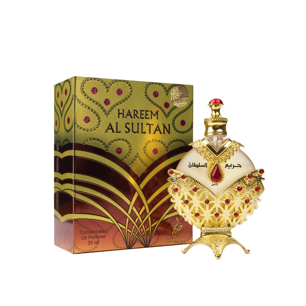 Hareem Al Sultan Gold – Khadlaj | Perfume árabe femenino con peonía, frutas y almizcle