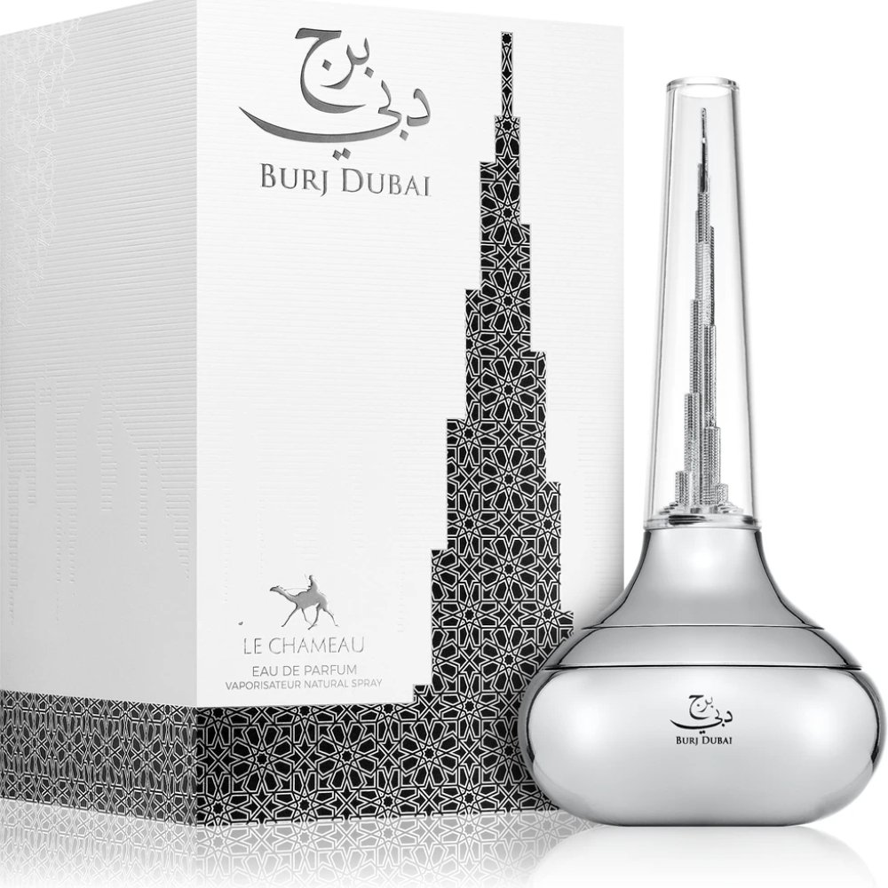 Burj Dubai – Le Chameau | Perfume árabe masculino con melocotón, piña y pachulí