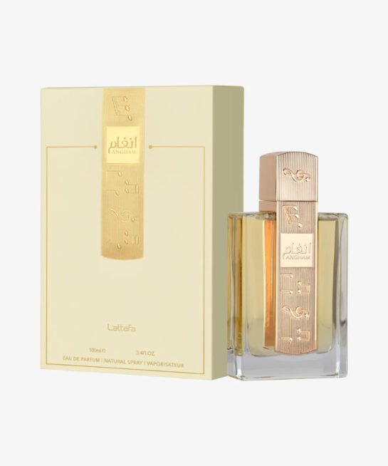 Angham – Lattafa | Perfume árabe unisex con jengibre, cacao y vainilla